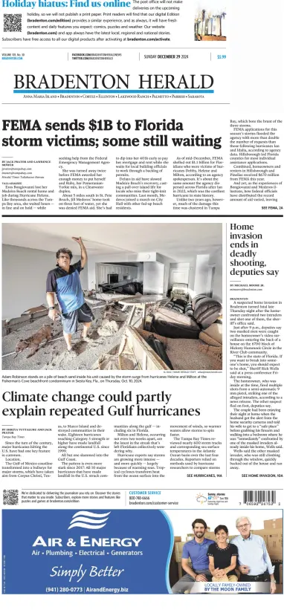 Cover of The Bradenton Herald (Sunday)