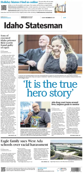 Cover of The Idaho Statesman (Sunday)