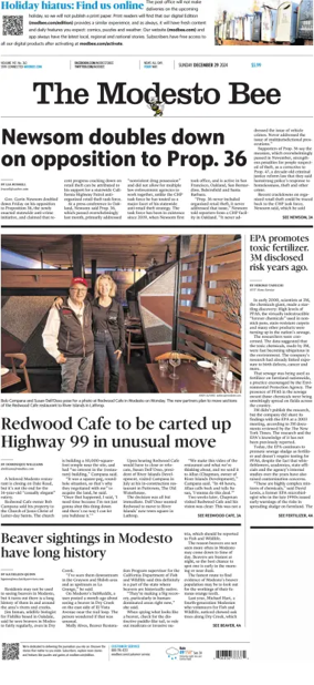 Cover of The Modesto Bee (Sunday)