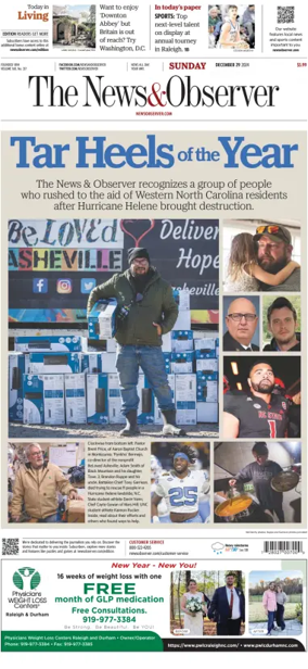 Cover of The News & Observer (Sunday)
