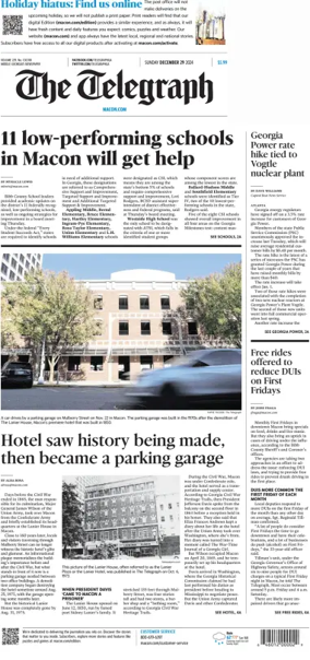 Cover of The Telegraph (Macon) (Sunday)