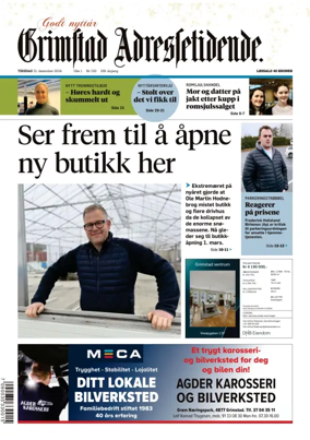 Cover of Grimstad Adressetidende