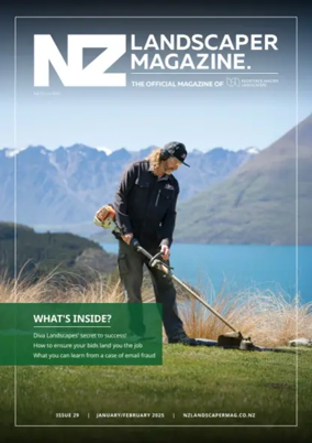 Cover of NZ Landscaper Magazine