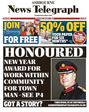 Cover of Ashbourne News Telegraph