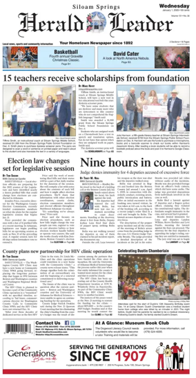 Cover of Siloam Springs Herald Leader