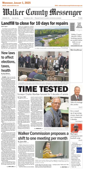 Cover of Walker County Messenger