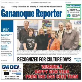 Cover of The Gananoque Reporter