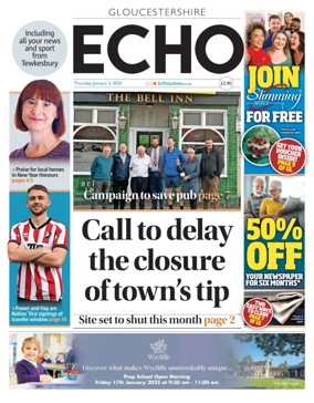 Cover of Gloucestershire Echo