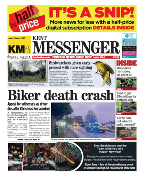 Cover of Kent Messenger Maidstone