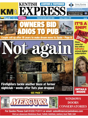 Cover of Kentish Express Ashford & District