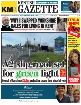 Cover of Kentish Gazette Canterbury & District