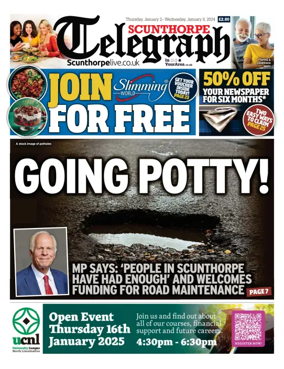 Cover of Scunthorpe Telegraph