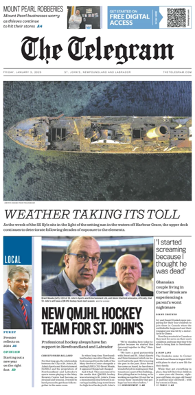 Cover of The Telegram (St. Johnâ€™s)