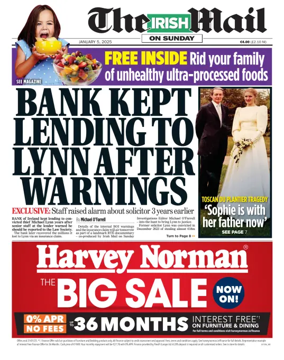 Cover of The Irish Mail on Sunday