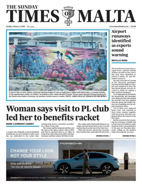 Cover of The Sunday Times of Malta