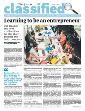 Cover of The Sunday Times of Malta - Classified