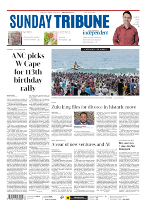 Cover of Sunday Tribune