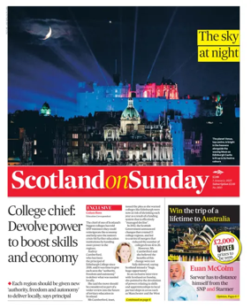 Cover of Scotland on Sunday
