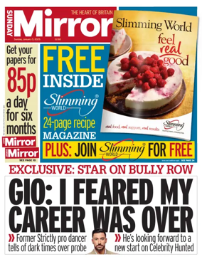 Cover of Sunday Mirror