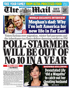 Cover of The Scottish Mail on Sunday