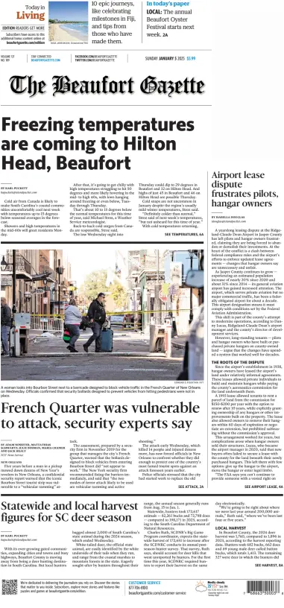 Cover of Beaufort Gazette (Sunday)