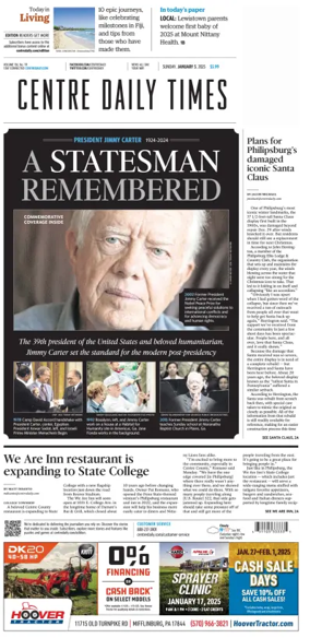 Cover of Centre Daily Times (Sunday)