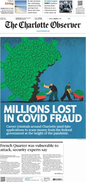 Cover of The Charlotte Observer (Sunday)
