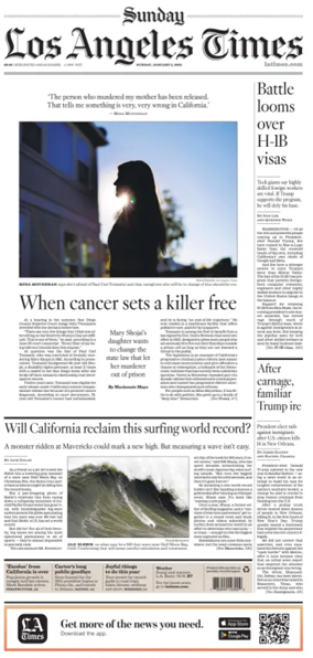 Cover of Los Angeles Times (Sunday)