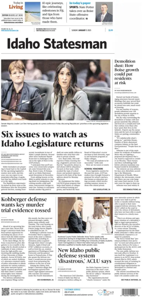 Cover of The Idaho Statesman (Sunday)