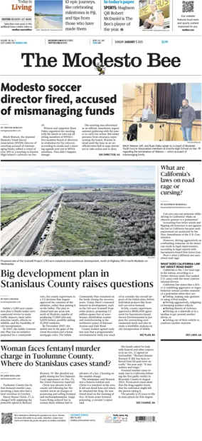 Cover of The Modesto Bee (Sunday)