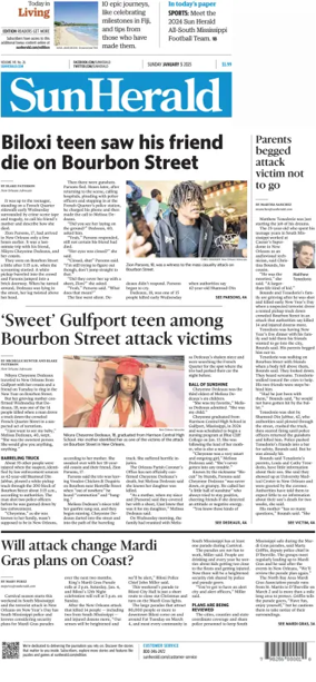 Cover of The Sun Herald (Sunday)