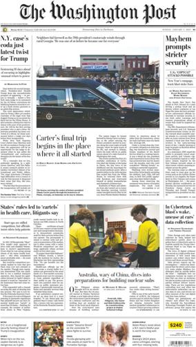 Cover of The Washington Post Sunday