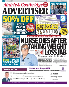 Cover of Airdrie & Coatbridge Advertiser