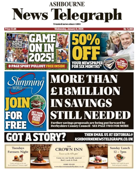 Cover of Ashbourne News Telegraph