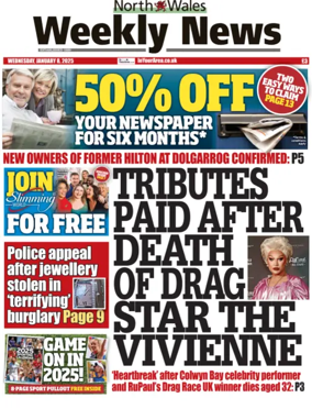 Cover of North Wales Weekly News