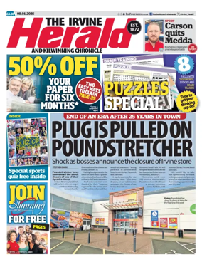 Cover of The Irvine Herald and Kilwinning Chronicle