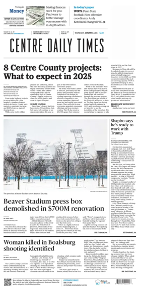 Cover of Centre Daily Times