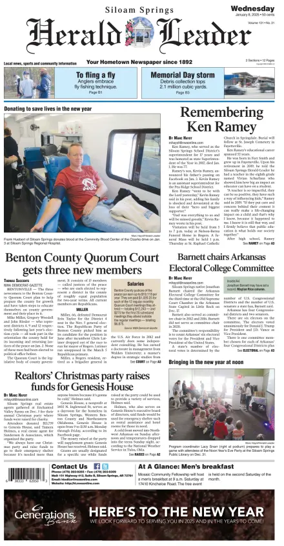 Cover of Siloam Springs Herald Leader