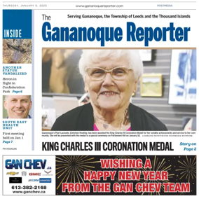 Cover of The Gananoque Reporter