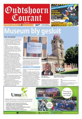 Cover of Oudtshoorn Courant