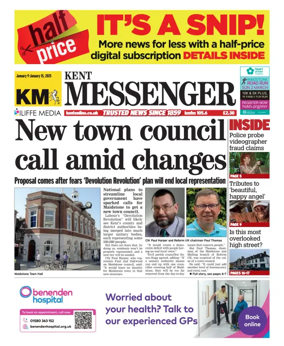 Cover of Kent Messenger Maidstone