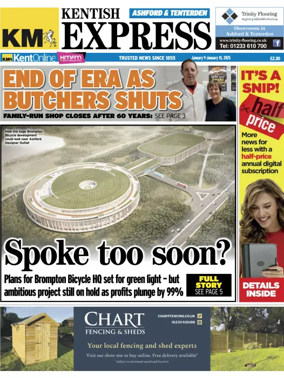 Cover of Kentish Express Ashford & District