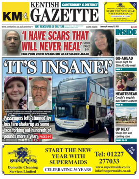 Cover of Kentish Gazette Canterbury & District