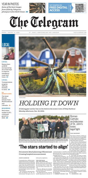 Cover of The Telegram (St. Johnâ€™s)