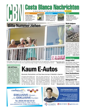 Cover of Costa Blanca Nachrichten