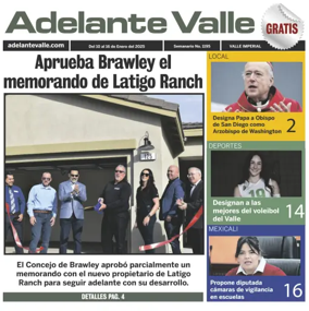 Cover of Adelante Valle