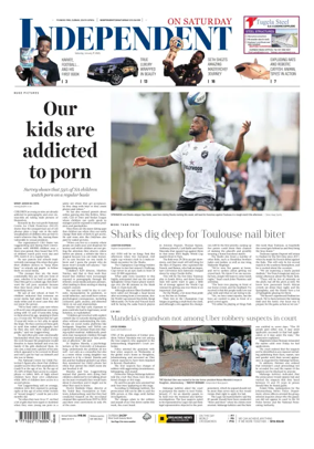 Cover of The Independent on Saturday