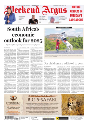 Cover of Weekend Argus (Saturday Edition)
