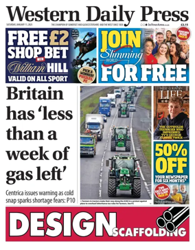 Cover of Western Daily Press (Saturday)