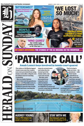 Cover of Herald on Sunday